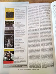 Book listing in the February and March issues of The London Review of Books